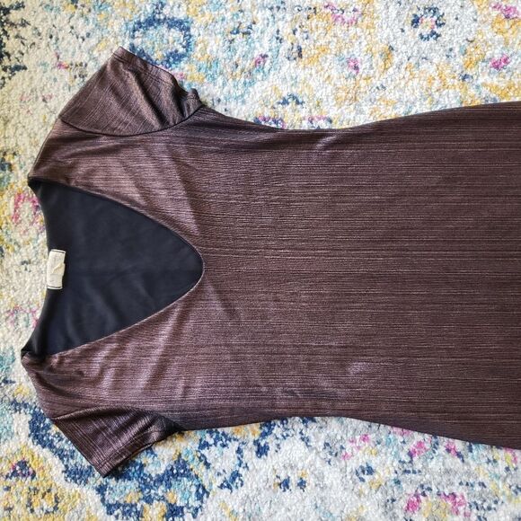 METALLIC bodycon dress - Picture 2 of 14